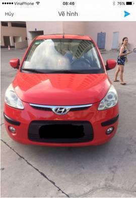 Bán ô tô Hyundai i10 đời 2010, màu đỏ, 250 triệu