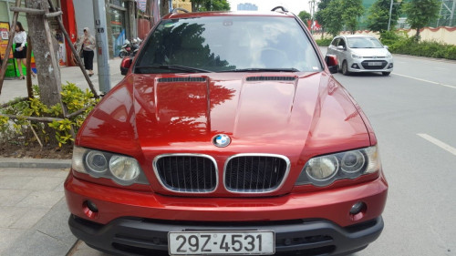 Bán BMW X5 3.0 AT sản xuất 2003, màu đỏ, giá 325tr