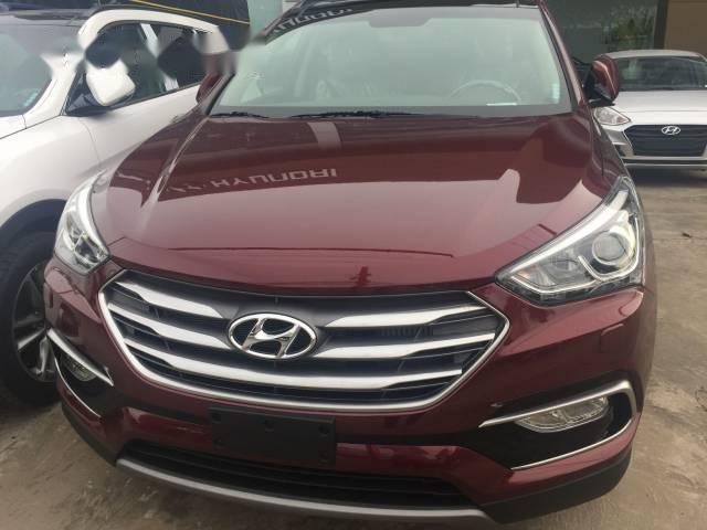 Cần bán xe Hyundai Santa Fe đời 2017, màu đỏ