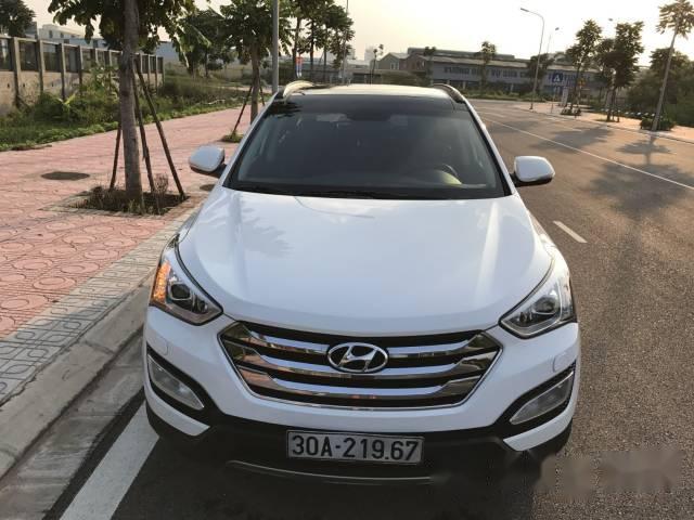 Cần bán gấp Hyundai Santa Fe đời 2014, màu trắng, nhập khẩu Hàn Quốc