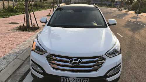 Bán ô tô Hyundai Santa Fe 2.2 AT đời 2014, màu trắng