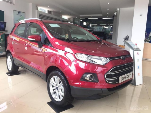 Giao ngay Ford EcoSport Titanium 1.5 AT đời 2018, màu đỏ mận, giá tốt nhất, hỗ trợ trả góp, LH 0907782222