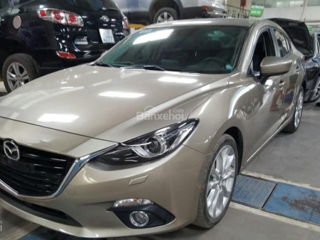 Bán Mazda 3 Sedan 2.0AT, sản xuất 2015, số tự động, màu vàng cát