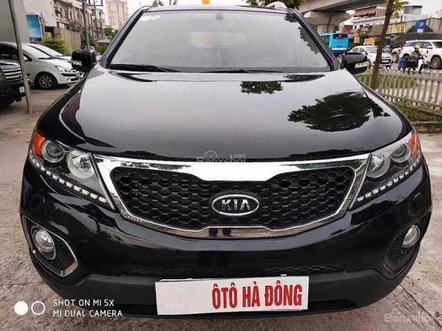 Bán xe Kia Sorento GAT 2.4L 2WD đời 2014, màu đen, 668 triệu