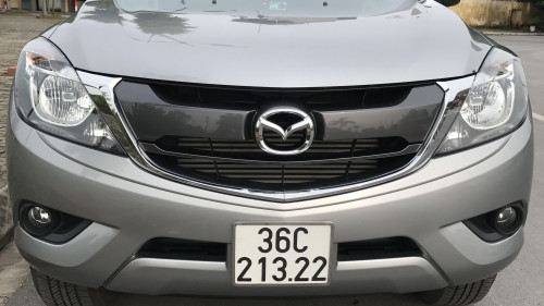 Bán Mazda BT 50 2.2 AT năm 2016, màu bạc, 605tr