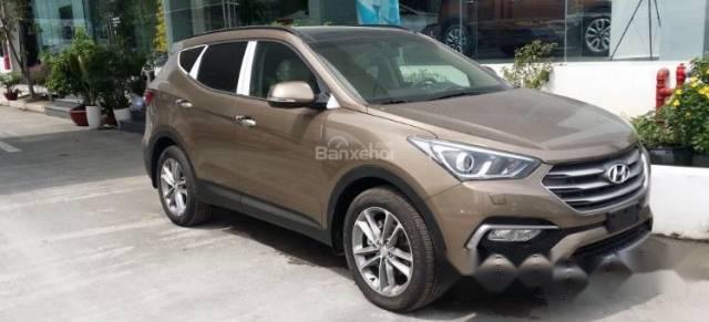 Bán Hyundai Santa Fe đời 2014, màu nâu, nhập khẩu