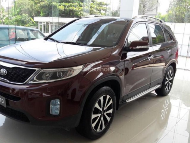 Kia Vĩnh Phúc, Phú Thọ bán Kia sorento DATH, 2017, màu đỏ, sẵn xe, hỗ trợ trả góp lên tới 90%, LH: 0938 907 252