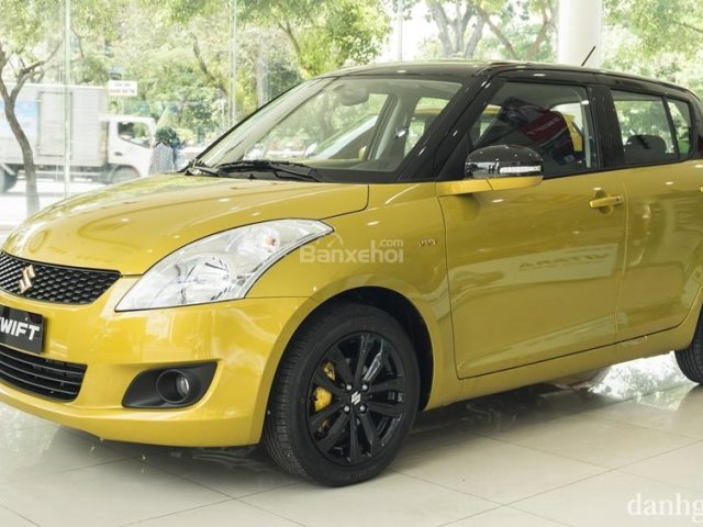 Bán Suzuki Swift RS 2017, màu vàng đen, 499tr, LH 0911935188