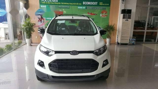 Cần bán xe Ford EcoSport Titanium đời 2017, màu trắng, giá 590tr