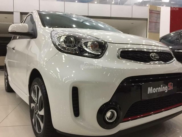 Bán xe mới 100% Kia Morning SI MT đời 2018, màu trắng, giá 345tr