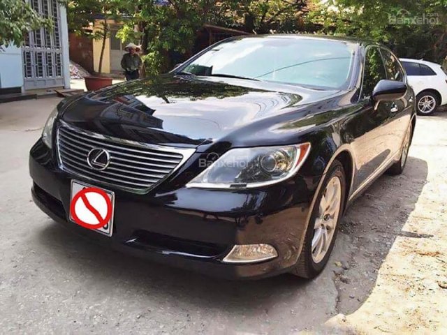 Bán Lexus LS 460L sản xuất 2007, màu đen, xe nhập
