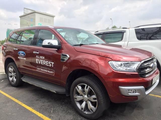 Bán Ford Everest 2.2L AT Titanium sản xuất 2016, màu đỏ