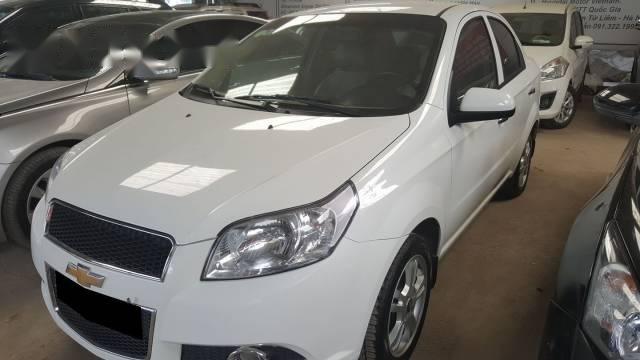 Bán Chevrolet Aveo LT đời 2015, màu trắng