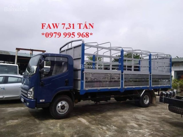 Bán xe tải Faw 7.31 tấn thùng dài 6.25M, cabin Isuzu, máy khỏe. L/H 0979 995 968