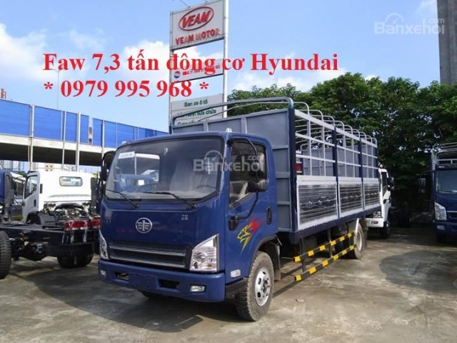 Bán xe tải Faw động cơ Hyundai 7.3 tấn thùng mui bạt. Liên hệ 0979 995 968