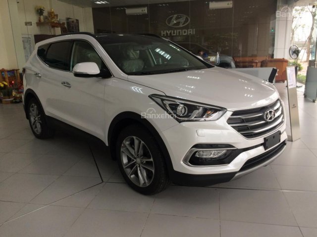 Hyundai Tây Hồ - Bán Santafe 2017 khuyến mại lớn, giảm giá sâu, đủ màu, giao xe ngay- LH 0986815689