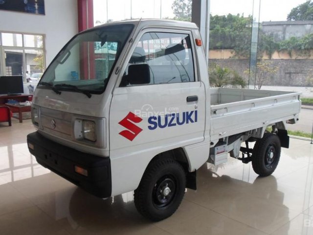 Bán ô tô Suzuki Carry Truck thùng lửng, đời 2018, màu trắng giá cạnh tranh