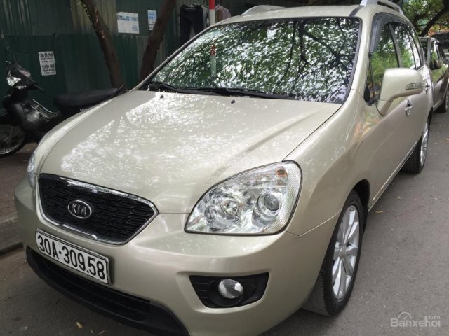 Cần bán xe Kia Carens SX đời 2012, màu vàng cát, 410tr