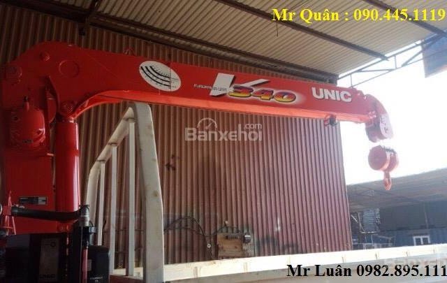 Bán xe tải Thaco Ollin 700B, gắn cẩu unic 3 tấn tại Hà Nội