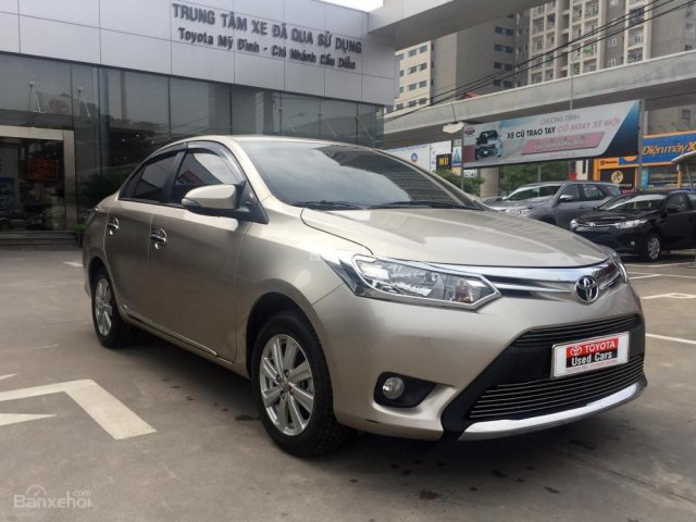 Bán ô tô Toyota Vios 1.5G (CVT) đời 2017, màu ghi vàng