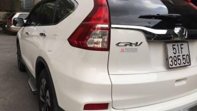 Bán Honda CR V 2.4 TG đời 2016, màu trắng