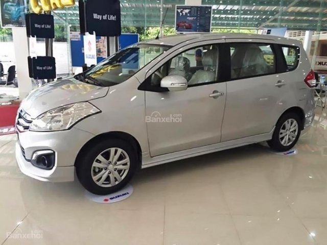 Bán Suzuki Ertiga 1.4 AT năm 2017, màu bạc, nhập khẩu, 569tr