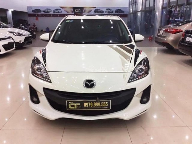 Cần bán Mazda 3 S 1.6 AT 2013, màu trắng số tự động, 505 triệu