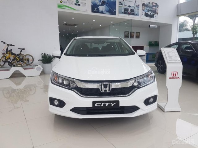 Bán Honda City Top đời 2017, màu trắng, hỗ trợ trả góp 80%-0966108885