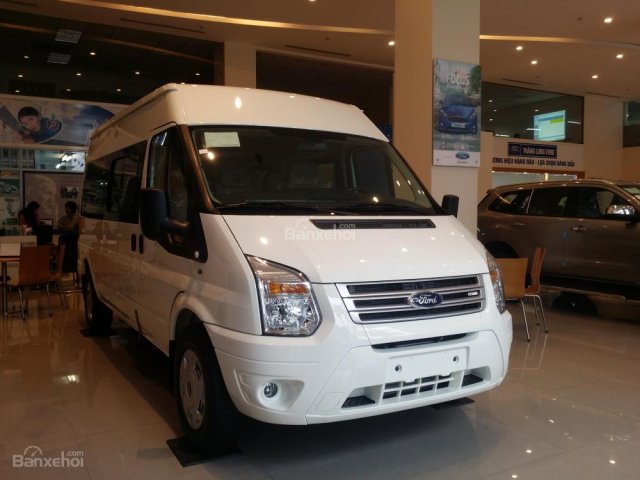 Bán xe Ford Transit Model 2019, KM BHTV, rèm, trần nilon, vay tới 90%