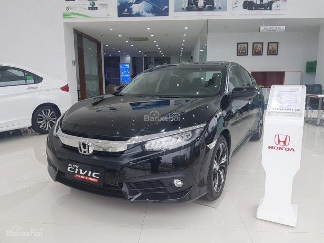 Bán Honda Civic 1.5L VTEC Turbo 2018, màu đen, xe nhập, Bắc Ninh - hỗ trợ trả góp 80%