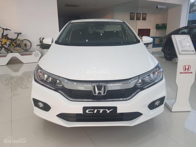 Bán xe Honda City Top đời 2018, màu trắng, giá chỉ 604 triệu, Bắc Ninh hỗ trợ trả góp 80%