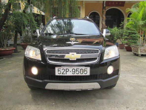 Cần bán Chevrolet Captiva AT đời 2008, màu đen