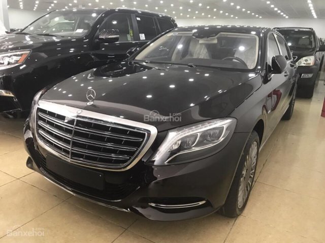 Bán Mec S600 Maybach màu đen Ruby Black sản xuất 2016 đăng ký biển HN, xe mới 99,9%