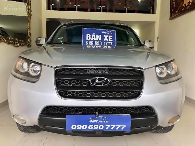 Cần bán lại xe Hyundai Santa Fe CRDI 4WD 2008, màu bạc, nhập khẩu nguyên chiếc số tự động