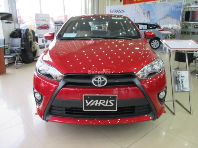 Toyota Yaris 1.5E 2017, màu đỏ, nhập khẩu Thái Lan, giao ngay Toyota Hùng Vương