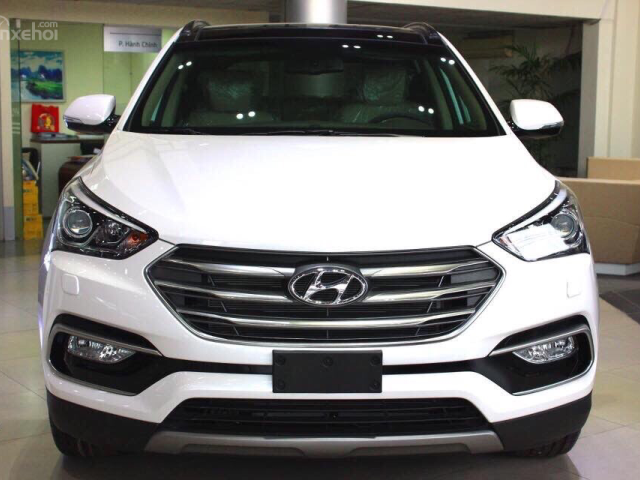 Hyundai Santa Fe 2.4 AT xăng tiêu chuẩn, hỗ trợ vay 85% giá trị xe, hotline đặt xe: 0948.94.55.99 - 0935.90.41