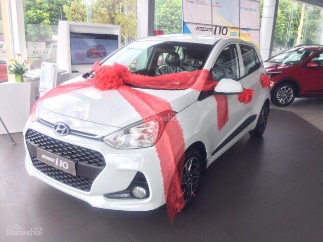 Bán xe Hyundai Grand i10 sản xuất 2018, giá 355tr, KM lên đến 25.000.000 hỗ trợ vay 85% giá trị xe. Hotline 0935904141