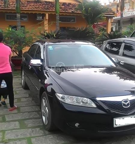 Bán Mazda 6 đời 2003, màu đen chính chủ, giá chỉ 300 triệu