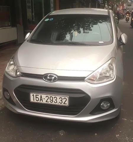 Bán Hyundai Grand i10 đời 2016, màu bạc, nhập khẩu, giá 350tr