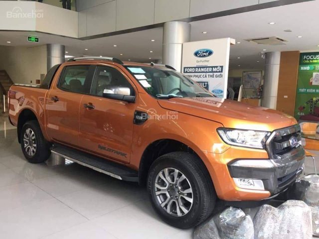 Bán Ford Wildtrak 2.2 1 cầu 2018, màu cam, nhập khẩu. L/H 090.778.2222