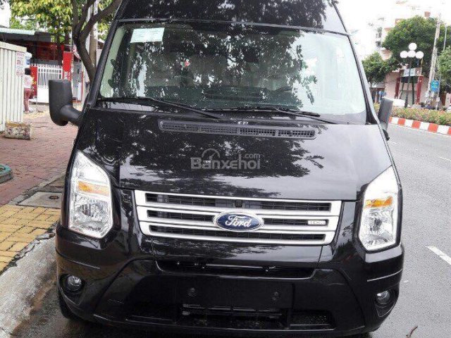 Bán Ford Transit bản tiêu chuẩn Mid năm 2018, mới 100%, màu đen, giá cực tốt. L/H 090.778.2222