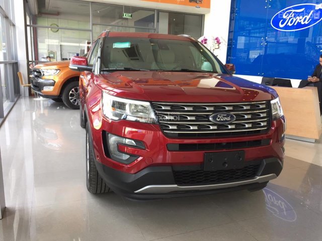 Bán xe Ford Explorer 2.3 Ecoboost năm 2018, màu đỏ, mới 100% - Vui lòng L/H 090.778.2222