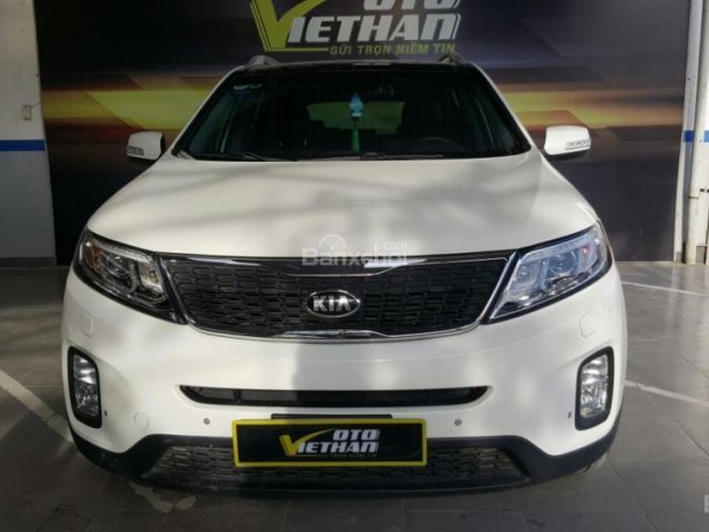 Bán Kia New Sorento DATH 2.2AT máy dầu, số tự động, màu trắng, sản xuất 2014, biển Sài Gòn bản full