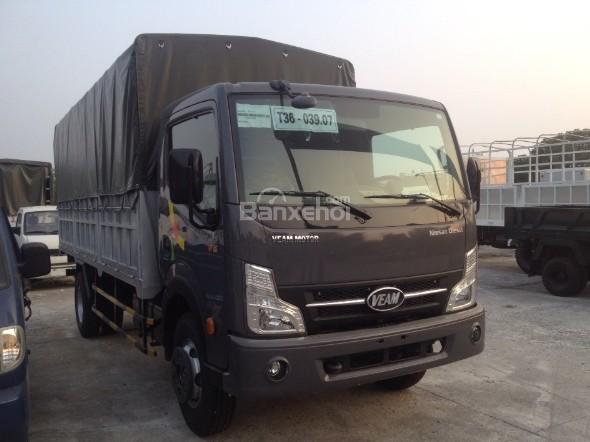 Bán xe tải Veam VT651 trọng tải 6T5 thùng bạt, trả góp 80%0