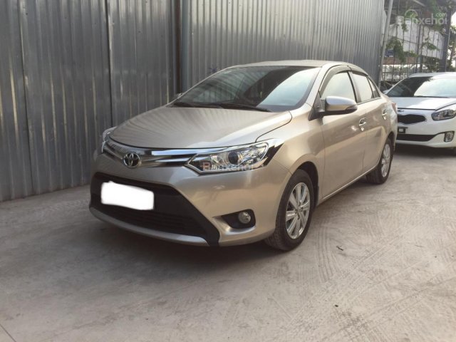 Bán Toyota Vios G năm 2014, màu vàng cát, giá thương lượng