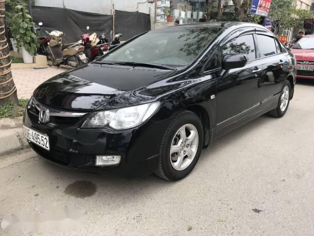 Cần bán gấp Honda Civic 1.8AT đời 2008, màu đen số tự động, giá 369tr