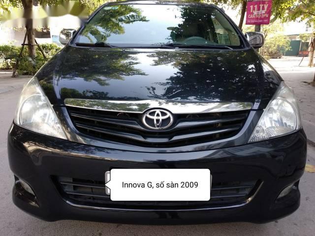 Bán ô tô Toyota Innova đời 2009, màu đen, 415tr