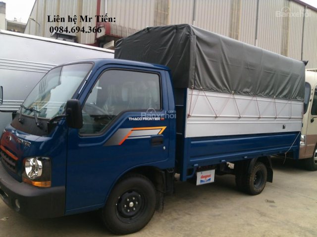Xe tải Thaco Trường Hải Kia 1,25 tấn thùng lửng, mui bạt, kín liên hệ 0984694366, hỗ trợ trả góp lãi suất thấp
