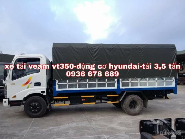 Bán xe tải Veam VT350, động cơ Hyundai, tải trọng 3,5 tấn, giá rẻ nhất toàn quốc