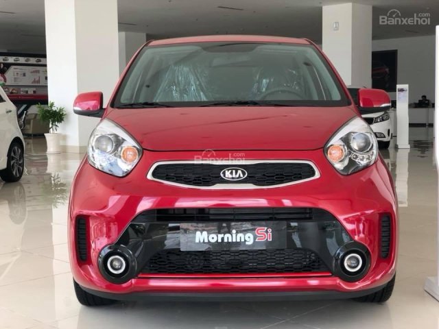 Bán xe Kia Morning SI AT 2018 màu đỏ, xe có sẵn tại Showroom Kia Tây Ninh - Hotline: Tâm 0938.805.635